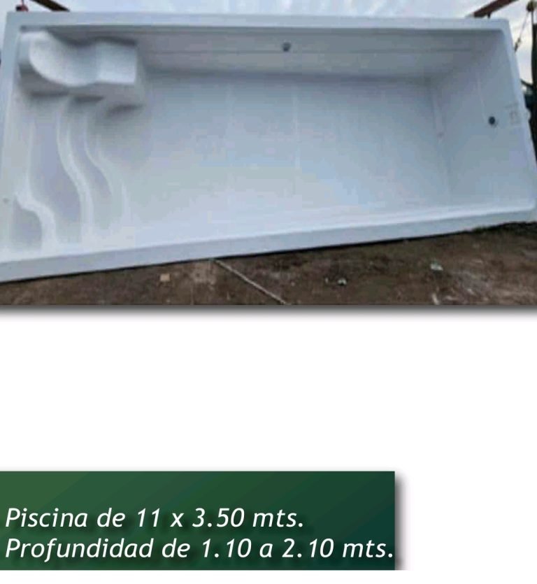 Piscina de fibra de vidrio 11,00 × 3,50 m