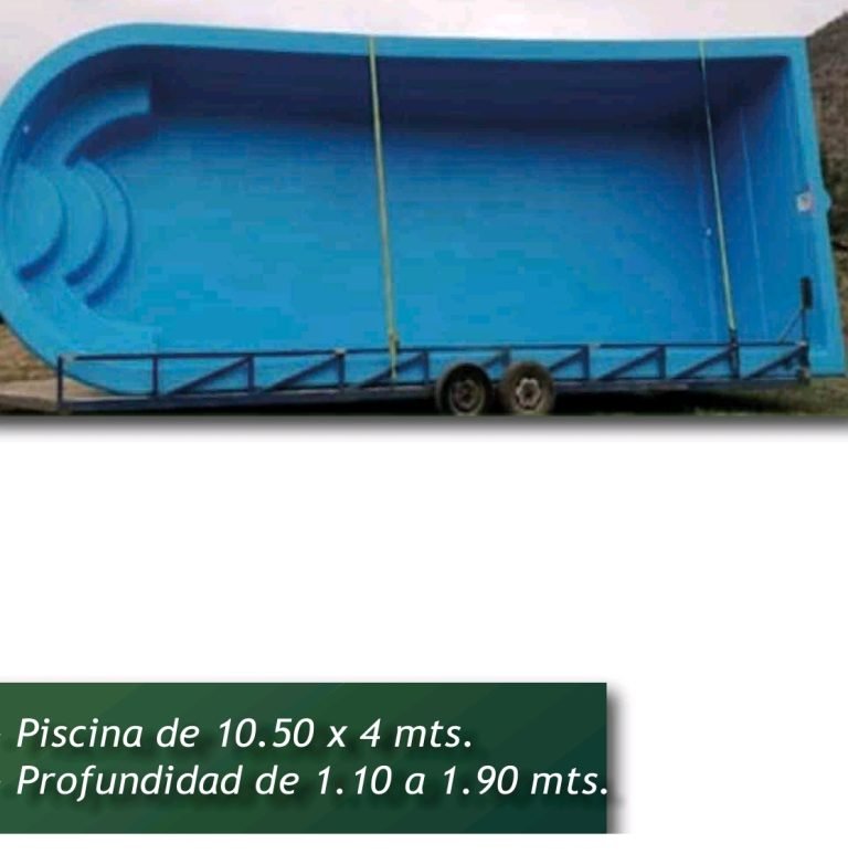 Piscina de fibra de vidrio 10,50 × 4,00 m