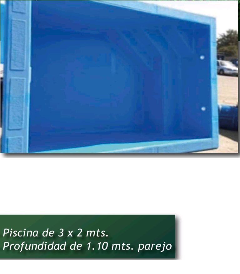 Piscina de fibra de vidrio 3,00 × 2,00 m
